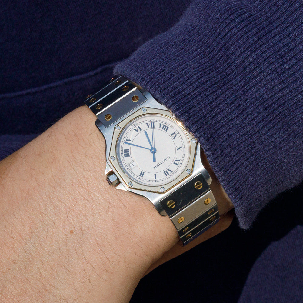 CARTIER LM SANTOS OCTAGON Ref.187902 with BOX
