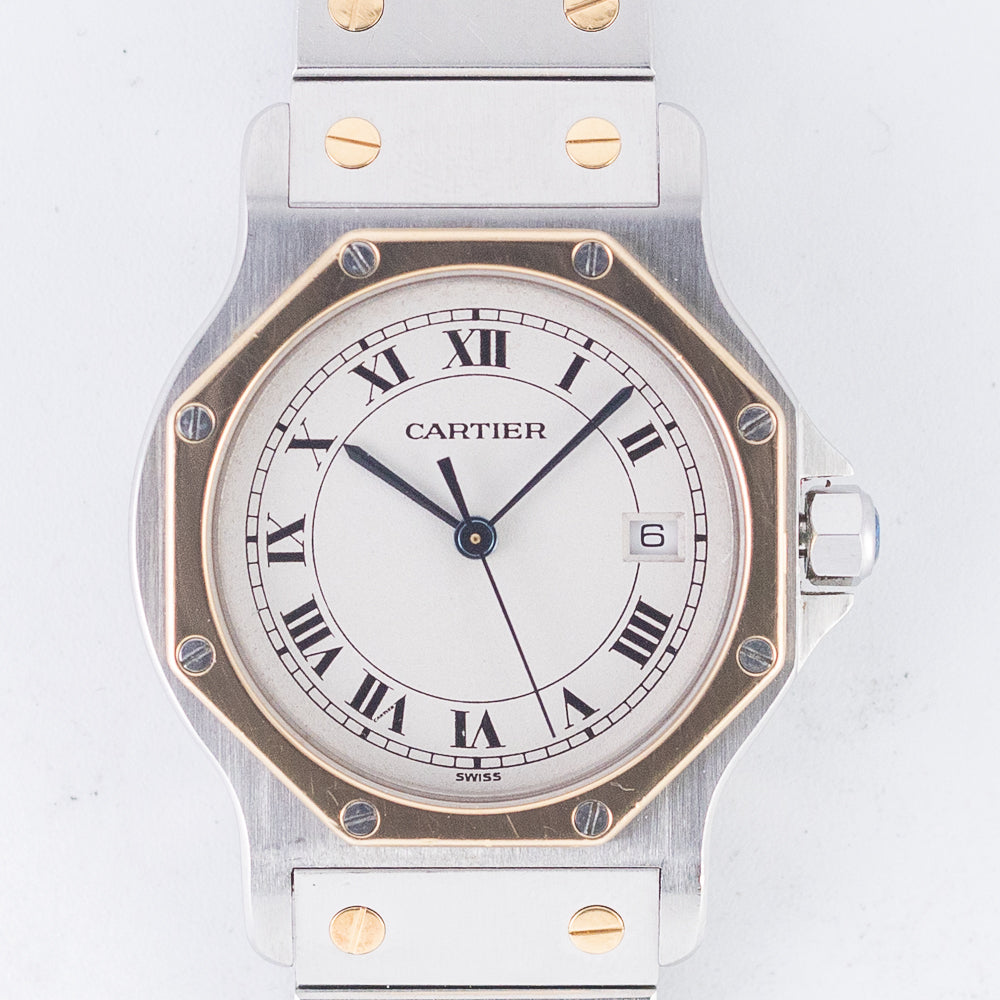 CARTIER LM SANTOS OCTAGON Ref.187902 with BOX