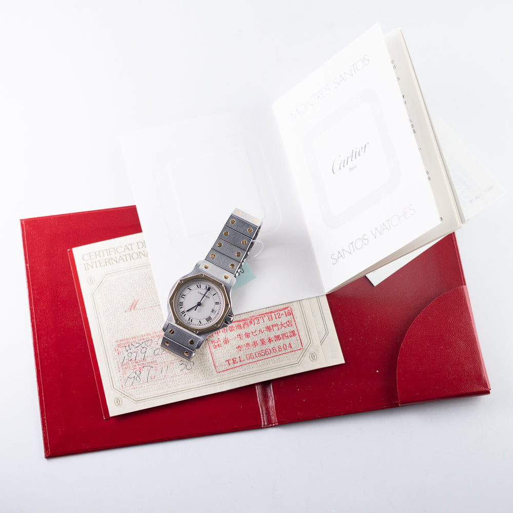 CARTIER LM SANTOS OCTAGON Ref.187902 with BOX