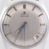 ZENITH Gray Dial Cal.2542 rare Blue Hand