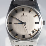 ZENITH Gray Dial Cal.2542 rare Blue Hand