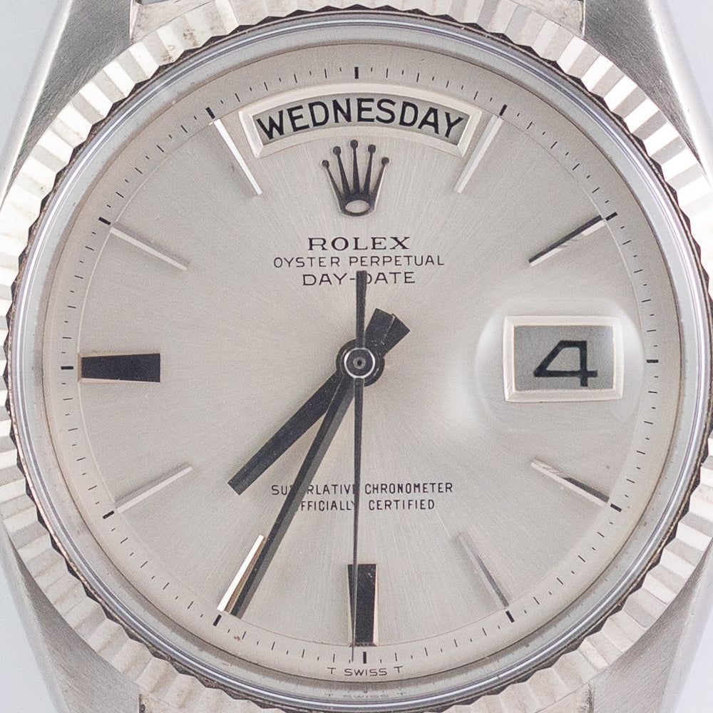 ROLEX DAY-DATE “Doorstop Dial” 18K White Gold Ref.1803