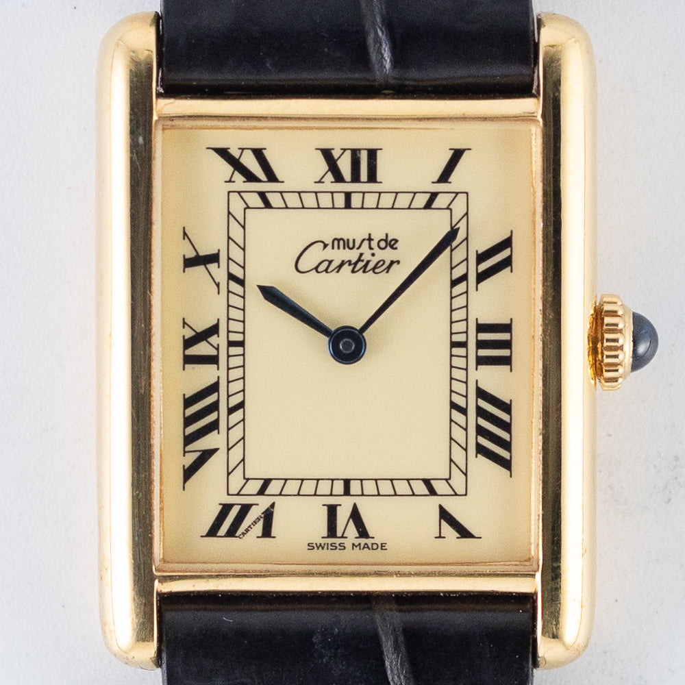 CARTIER LM must de TANK Manual Winding