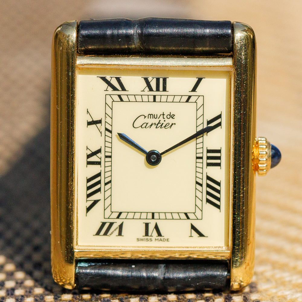 CARTIER LM must de TANK Manual Winding