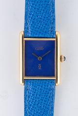 CARTIER LM MUST DE TANK LAPIS LAZURI - Like with Box