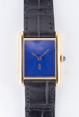 CARTIER LM MUST DE TANK LAPIS LAZURI - Like with Box