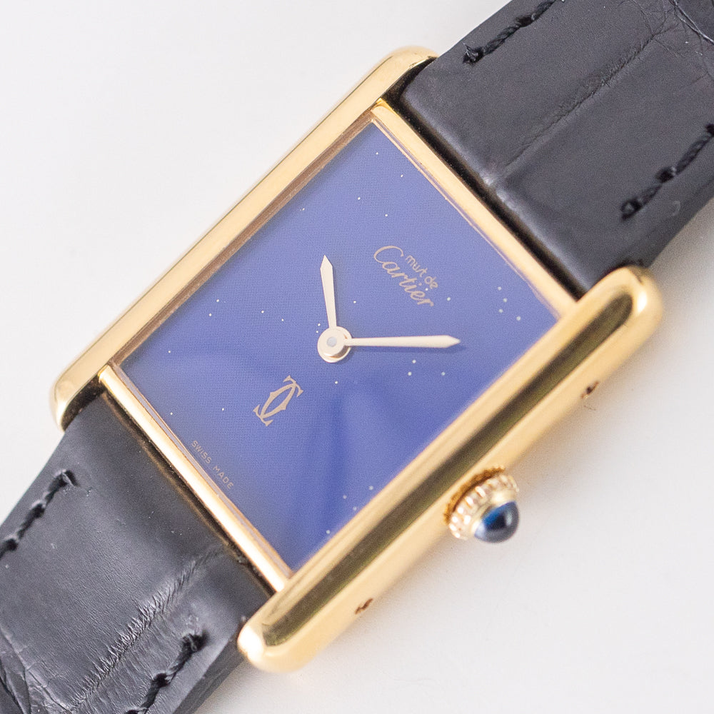 CARTIER LM MUST DE TANK LAPIS LAZURI - Like with Box