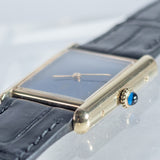 CARTIER LM MUST DE TANK LAPIS LAZURI - Like Box and Warranty Papers