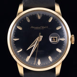 IWC Black Gilt Dial 18KYG Cal.8531