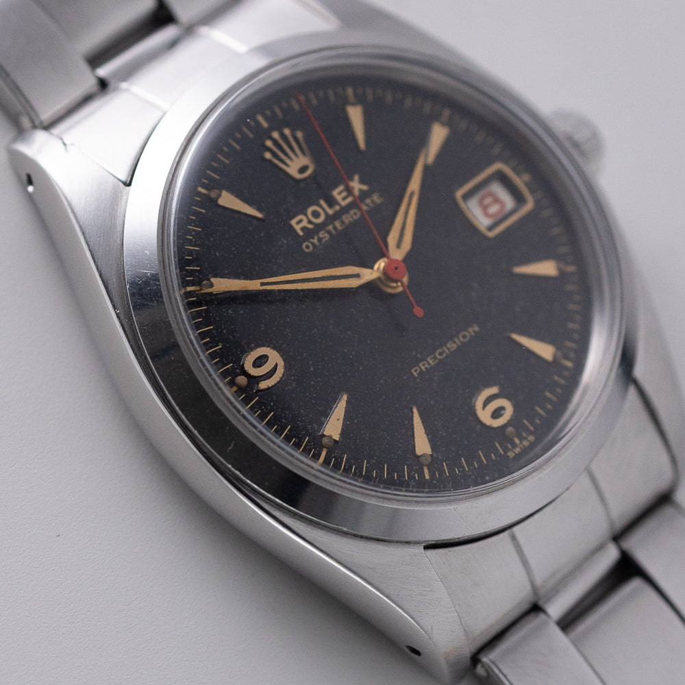 ROLEX OYSTER Black Gilt Ref.6494