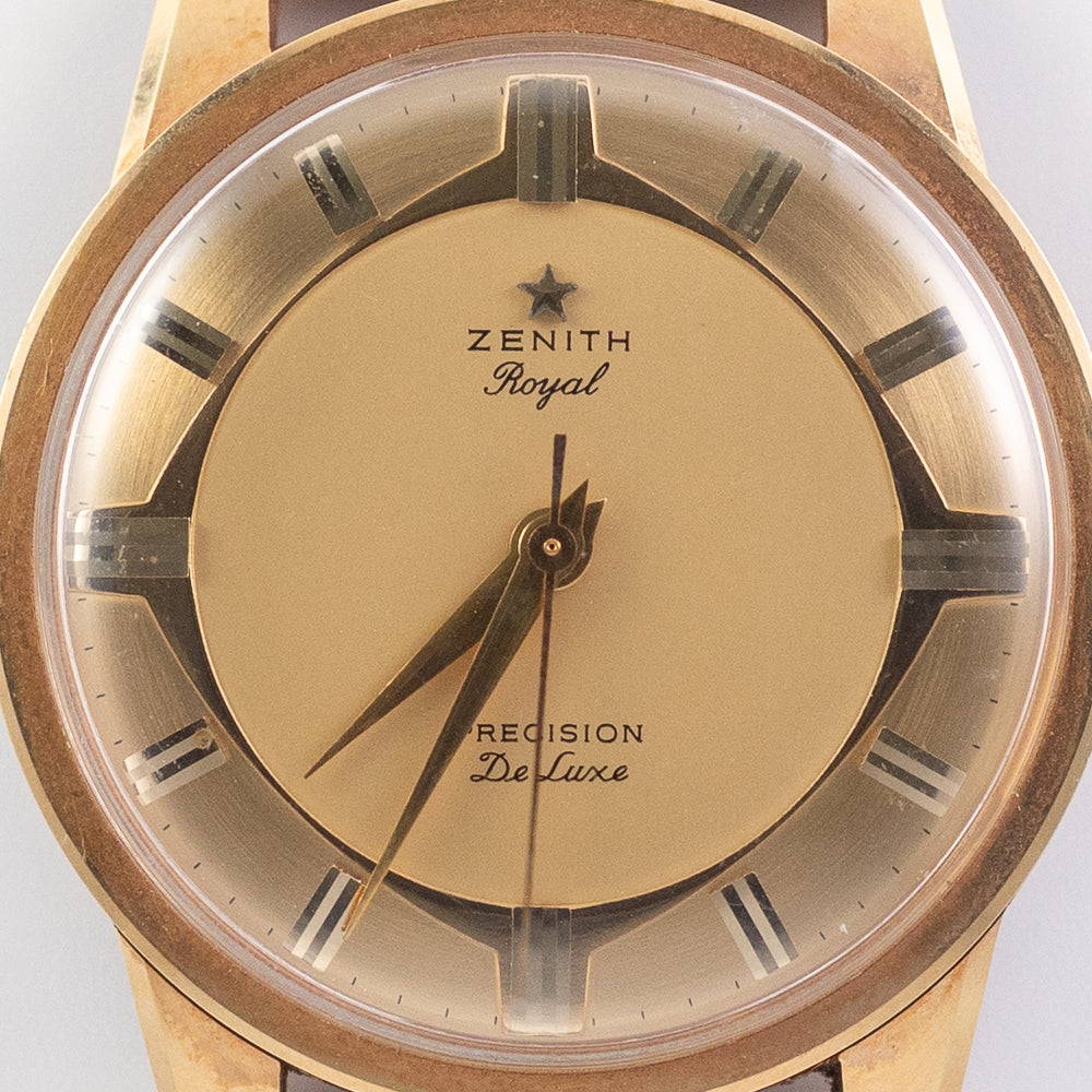 ZENITH 37mm Port Royal TYPE Dial 18KYG Ref.2101T BOX