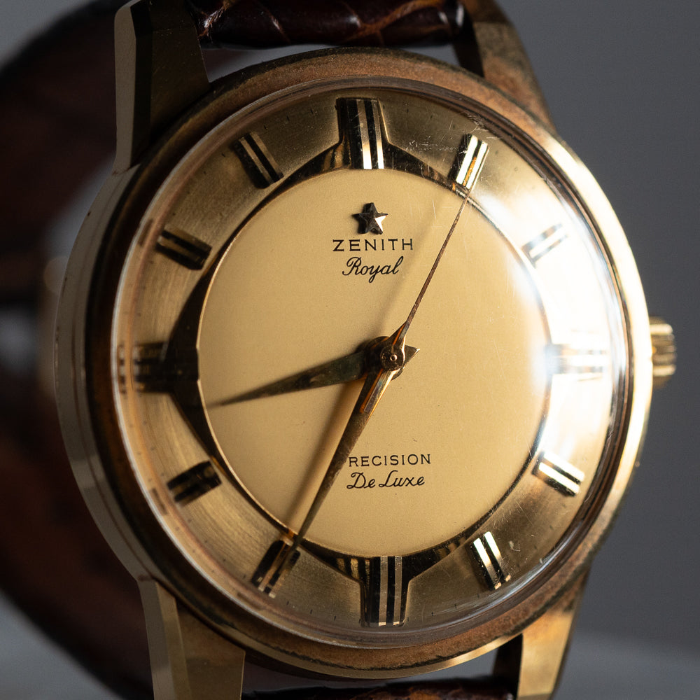 ZENITH 37mm Port Royal TYPE Dial 18KYG Ref.2101T BOX