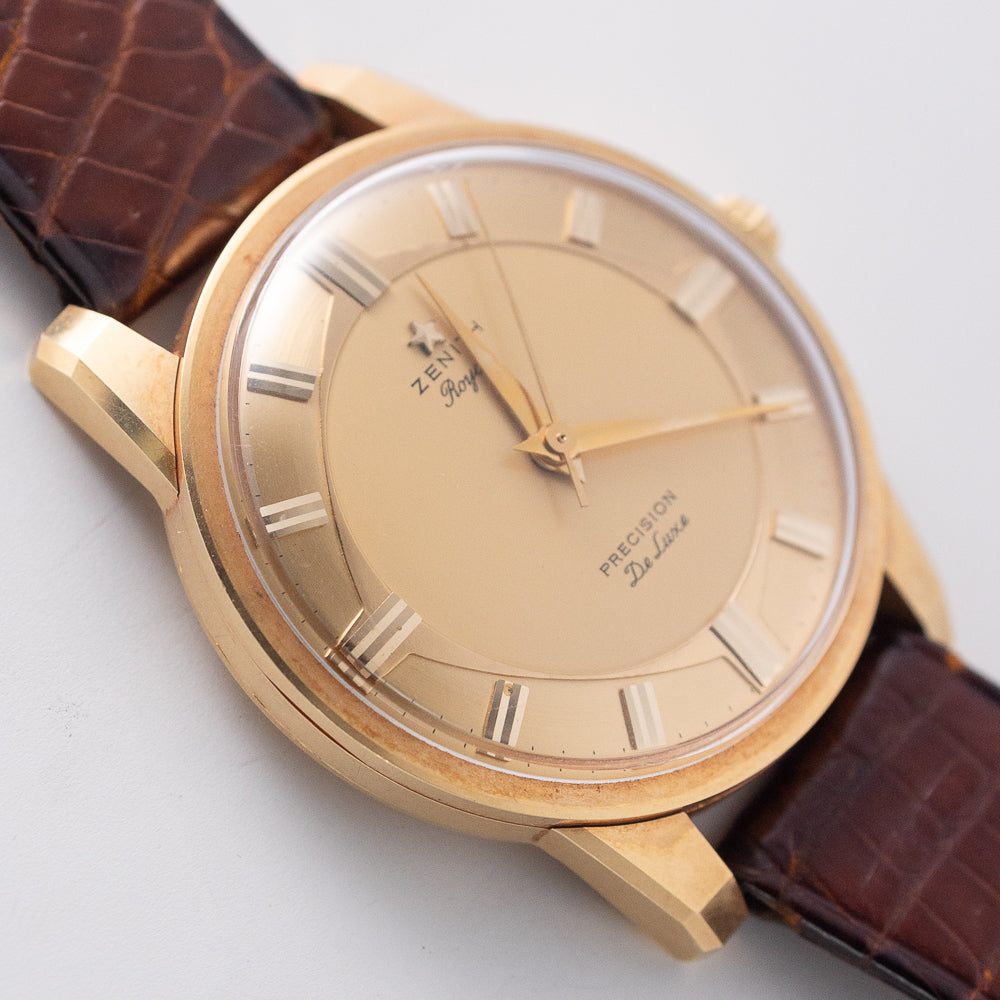 ZENITH 37mm Port Royal TYPE Dial 18KYG Ref.2101T BOX