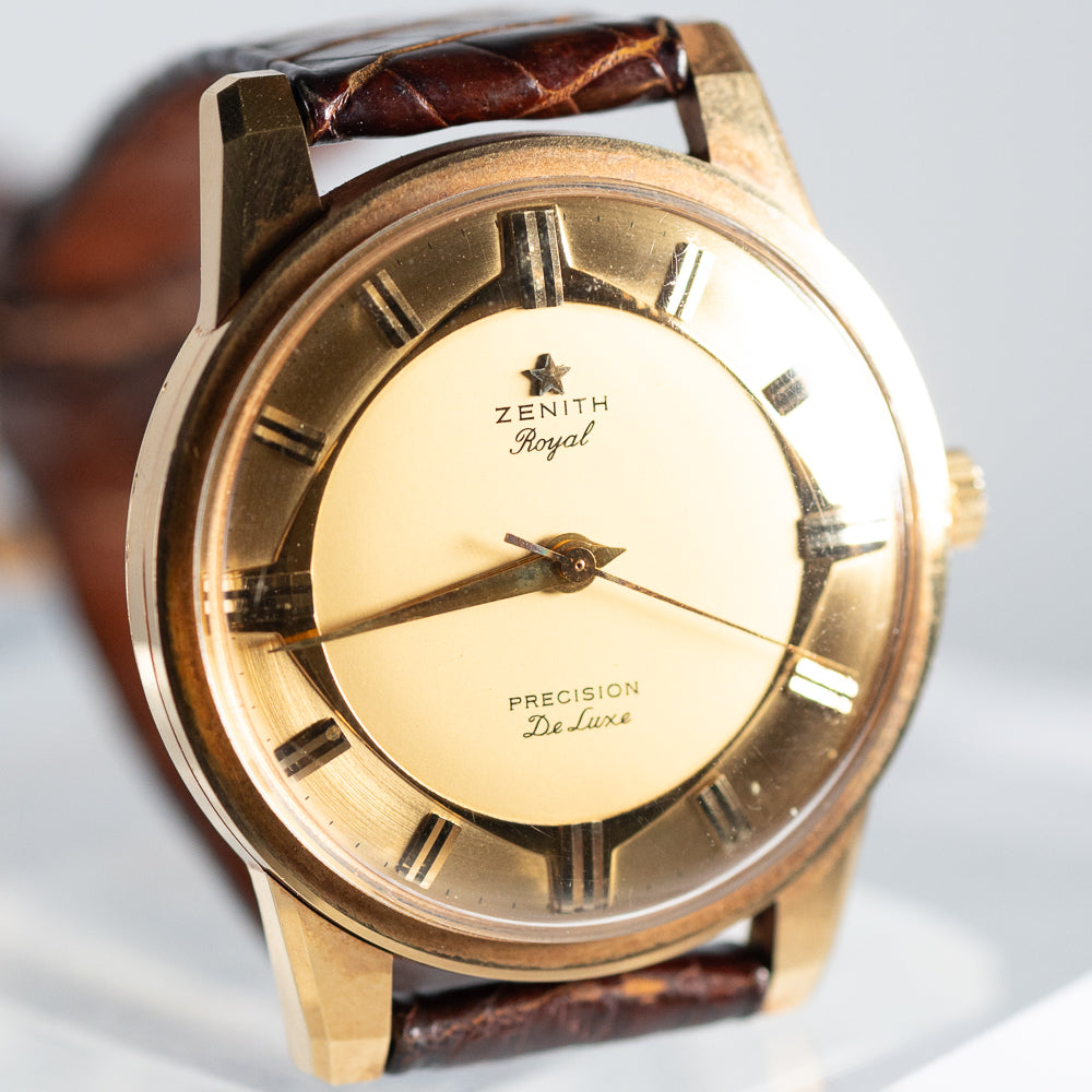 ZENITH 37mm Port Royal TYPE Dial 18KYG Ref.2101T BOX