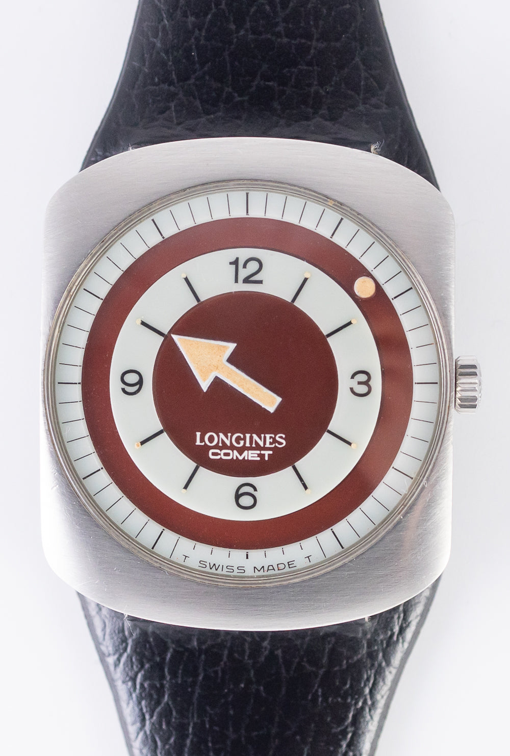 LONGINES COMET Portuguese Red Dial Ref.8475 NEW OLD STOCK BOX
