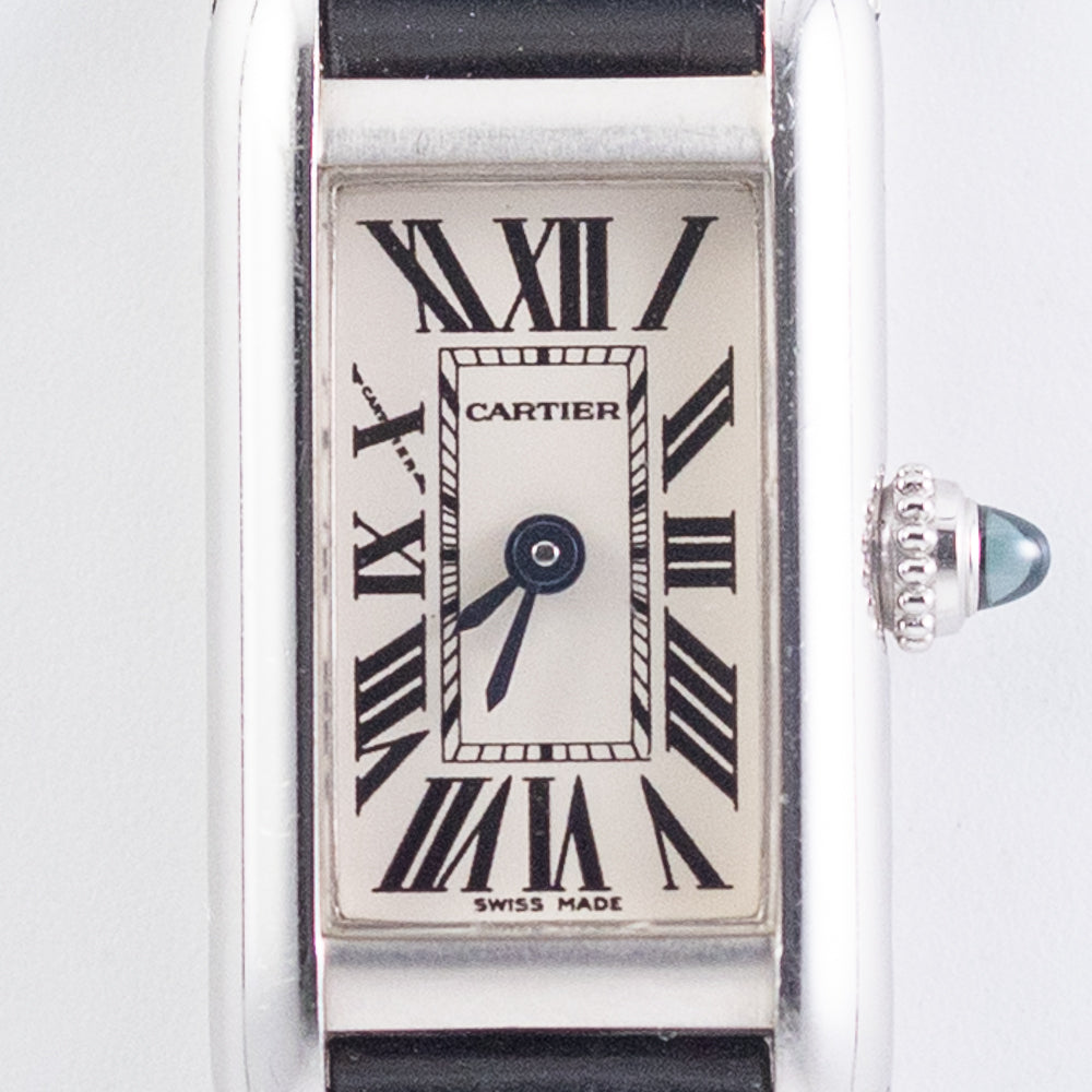 CARTIER SM TANK ALLONGEE 18K WHITE GOLD Ref.2525