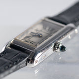CARTIER SM TANK ALLONGEE 18K WHITE GOLD Ref.2525