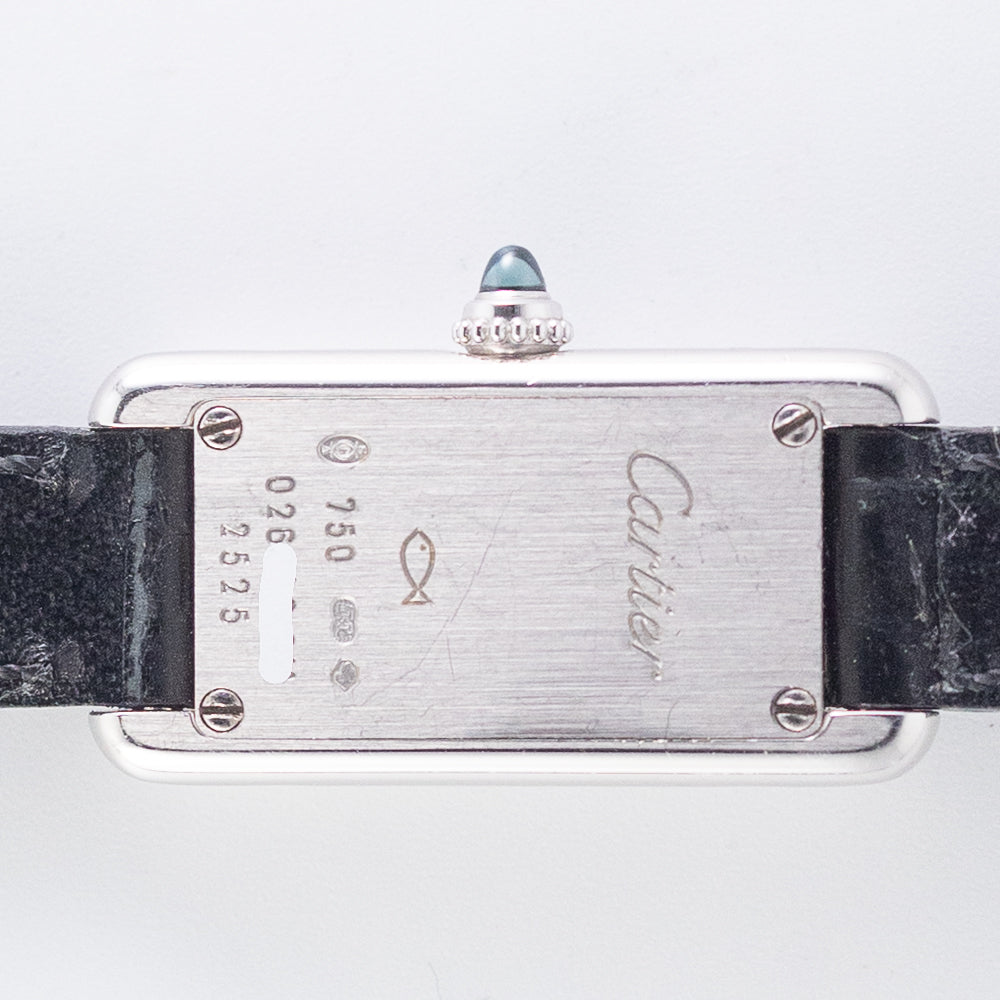 CARTIER SM TANK ALLONGEE 18K WHITE GOLD Ref.2525