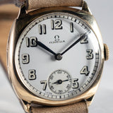 OMEGA NO CRACK Porcelain Dial 9K Yellow Gold DENNISON Ref.12701