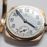 OMEGA NO CRACK Porcelain Dial 9K Yellow Gold DENNISON Ref.12701