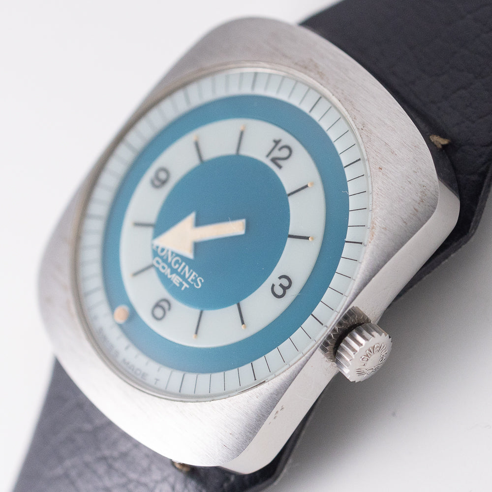 LONGINES COMET Blue Dial Ref.8475 NEW OLD STOCK Tag