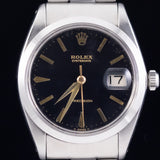 ROLEX OYSTERDATE Black Gilt No Lum Re.6694