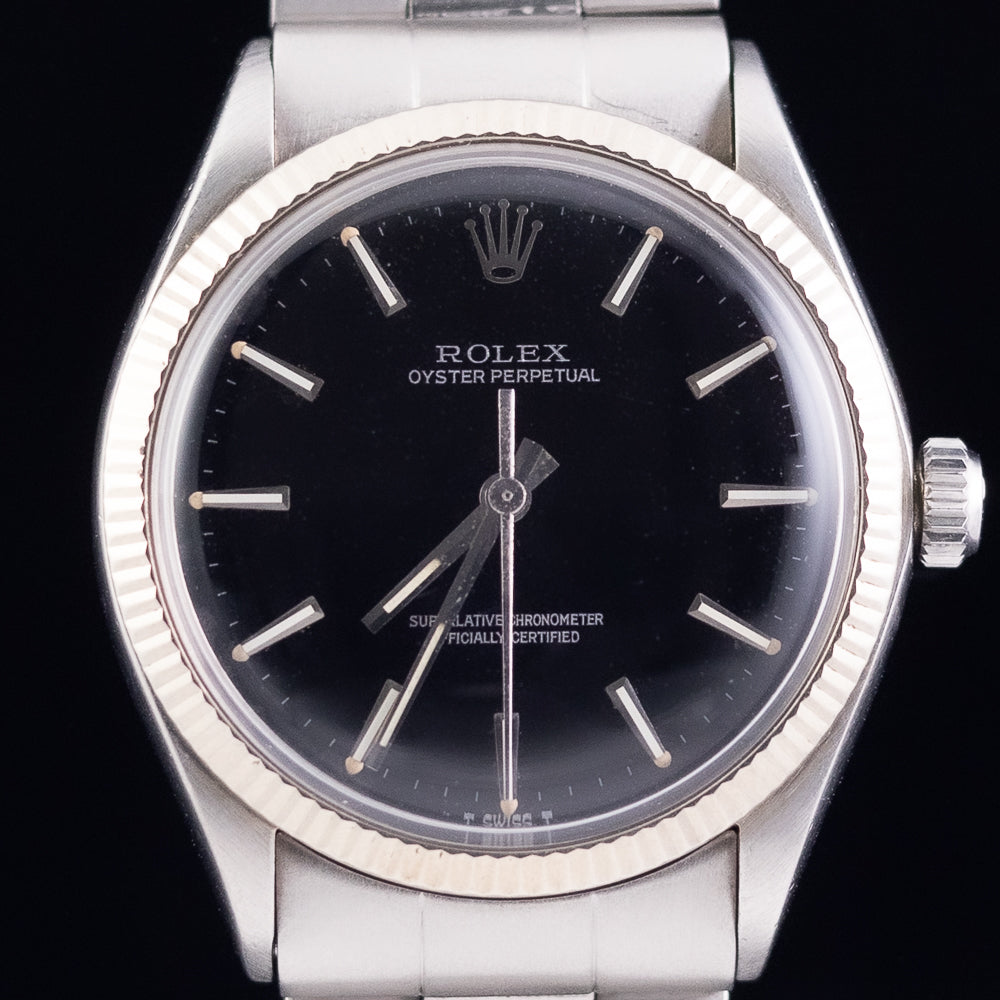 ROLEX OYSTER PERPETUAL Black Mirror DIAL Ref.1005