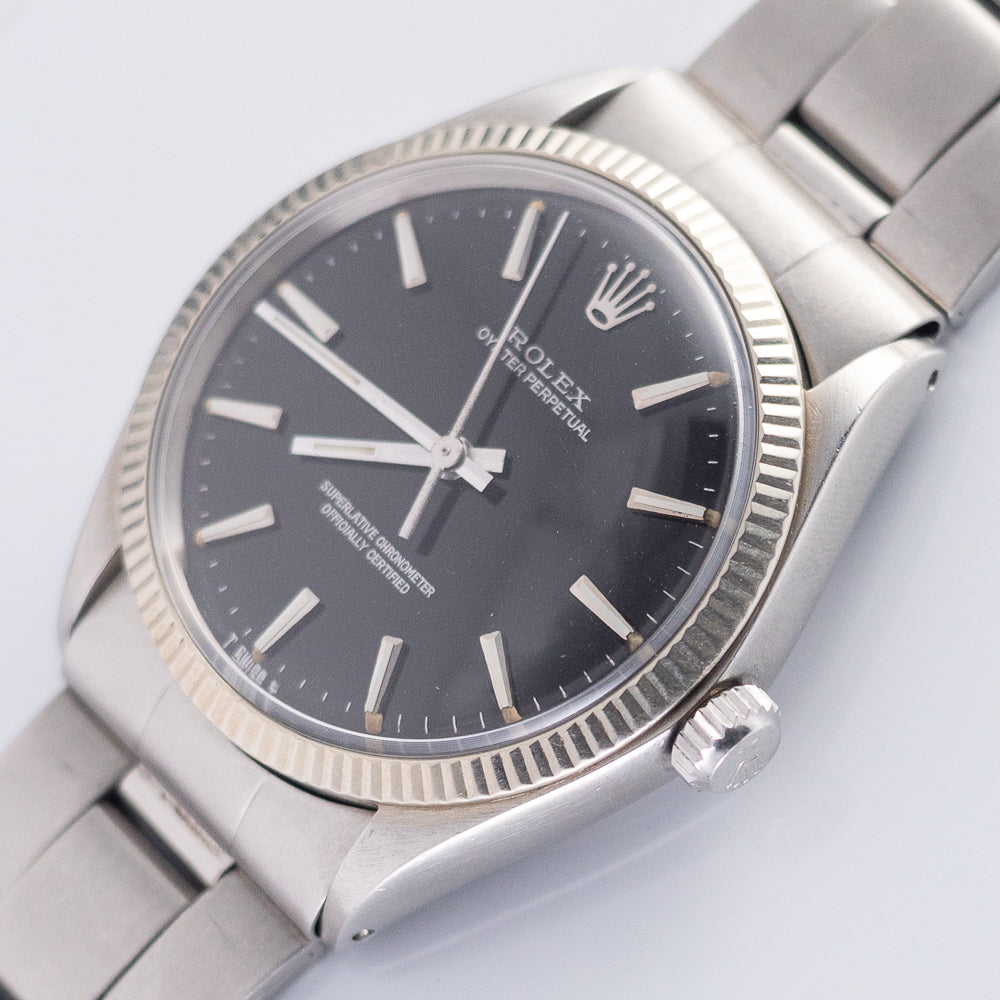 ROLEX OYSTER PERPETUAL Black Mirror DIAL Ref.1005