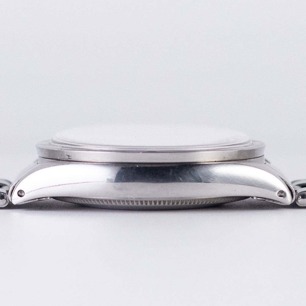 ROLEX OYSTER PERPETUAL Black Gilt Dial Ref.1007 BOX and Paper