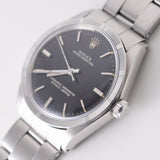 ROLEX OYSTER PERPETUAL Black Gilt Dial Ref.1007 BOX and Paper