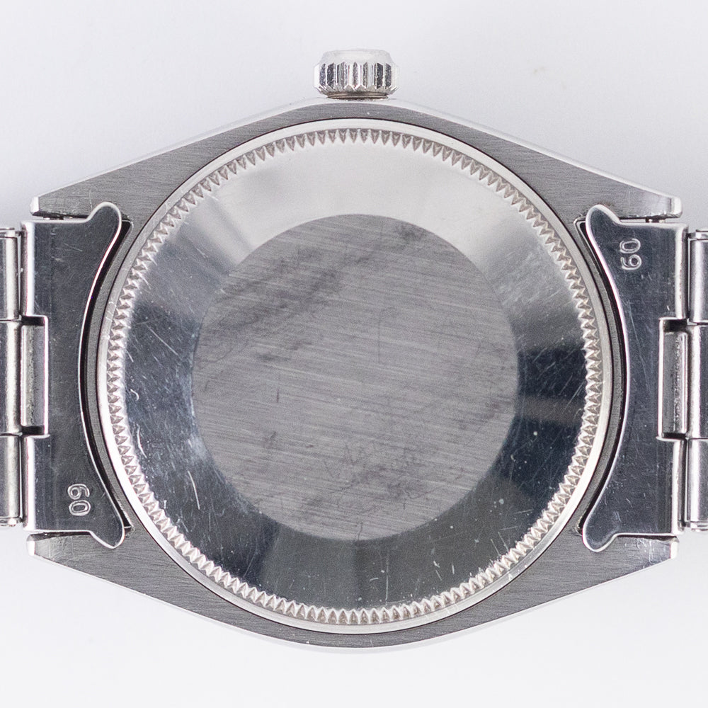 ROLEX OYSTER PERPETUAL Black Gilt Dial Ref.1007 BOX and Paper