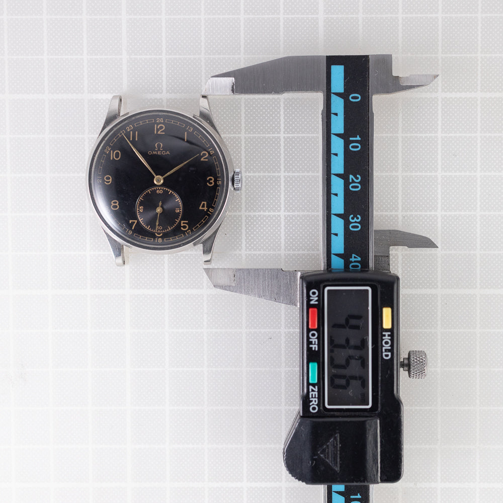 OMEGA Oversize 37.5mm Black Gilt dial Cal.26.5SOB