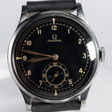 OMEGA Oversize 37.5mm Two Tone Black Gilt dial Cal.26.5SOB