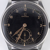 OMEGA Oversize 37.5mm Two Tone Black Gilt dial Cal.26.5SOB