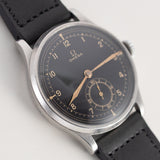 OMEGA Oversize 37.5mm Two Tone Black Gilt dial Cal.26.5SOB