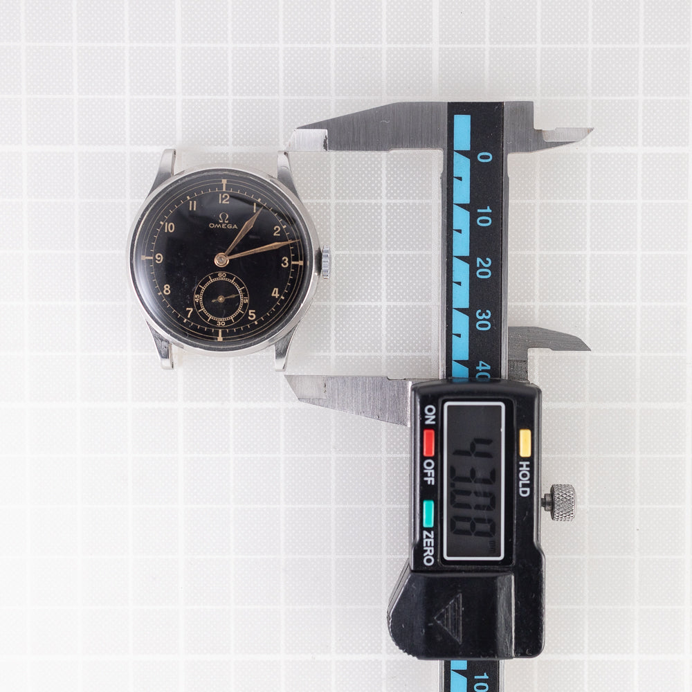 OMEGA Oversize 37.5mm Two Tone Black Gilt dial Cal.26.5SOB
