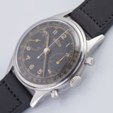 ANGELUS waterploof Chronograph Black Gilt Dial Cal.215