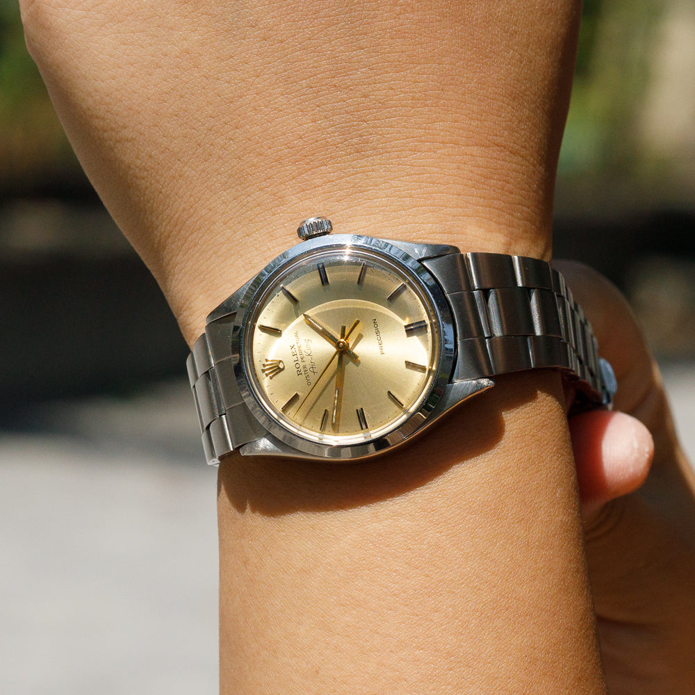 ROLEX Air-king Gold Dial Ref.5500