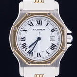 CARTIER LM SANTOS OCTAGON Automatic Ref.2966 Godron Bracelet