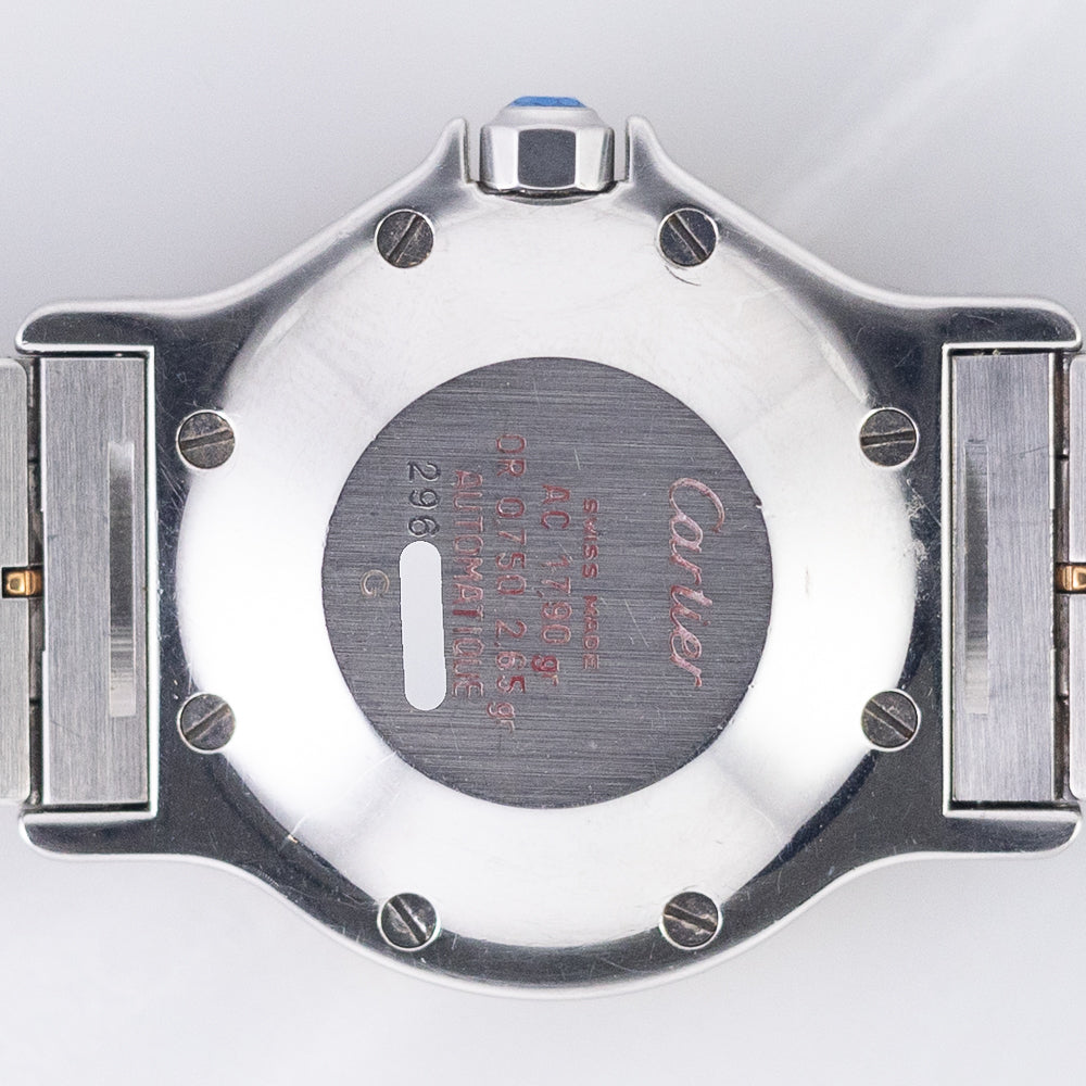 CARTIER LM SANTOS OCTAGON Automatic Ref.2966 Godron Bracelet