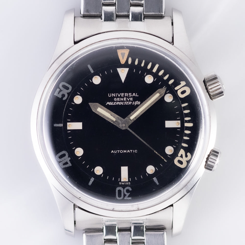 UNIVERSAL GENEVE POLEROUTER SUB MK3 Ref.20369 Mega Fat Kissing Font inner Bezel