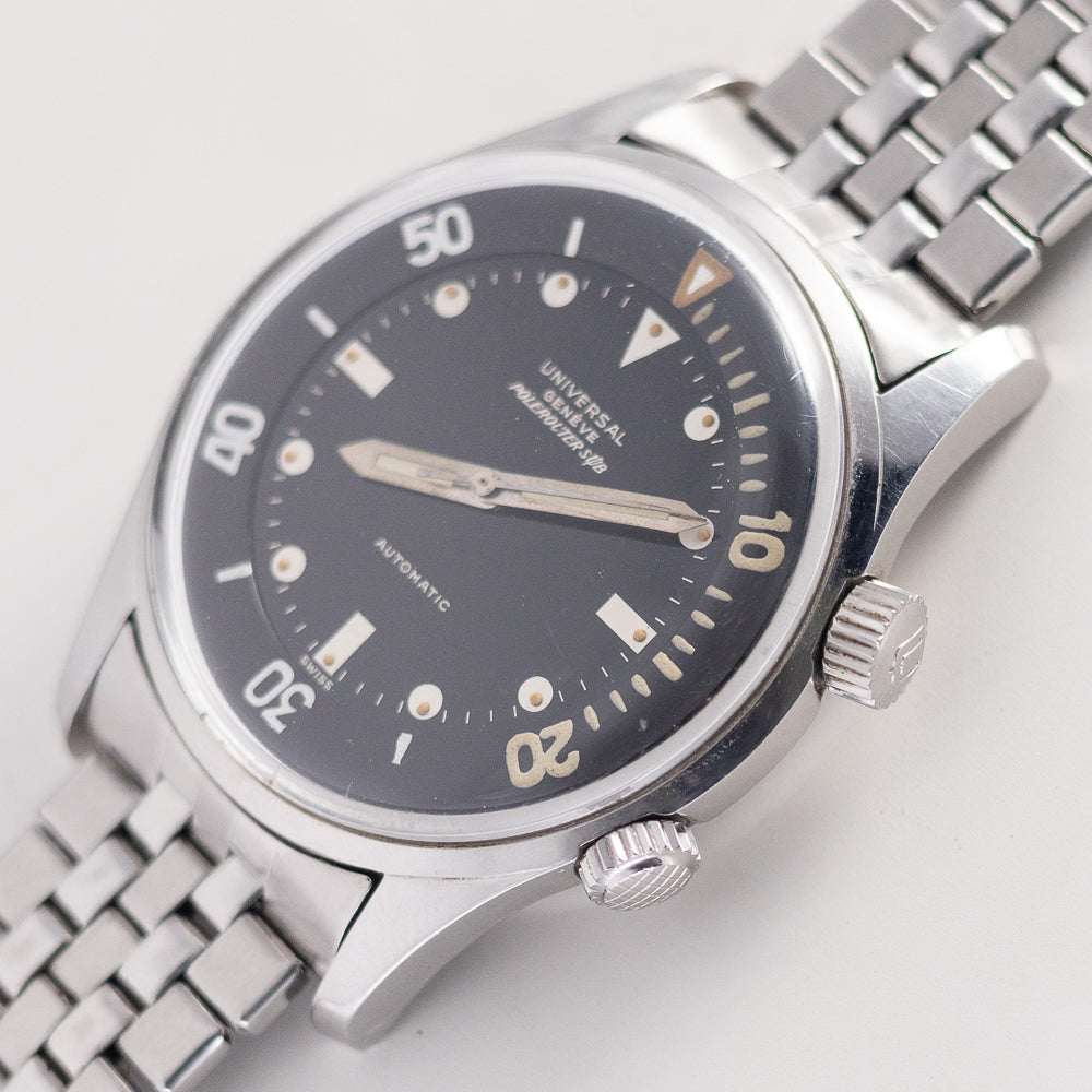 UNIVERSAL GENEVE POLEROUTER SUB MK3 Ref.20369 Mega Fat Kissing Font inner Bezel