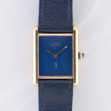 CARTIER LM MUST DE TANK LAPIS LAZURI - Like Box and Warranty Papers