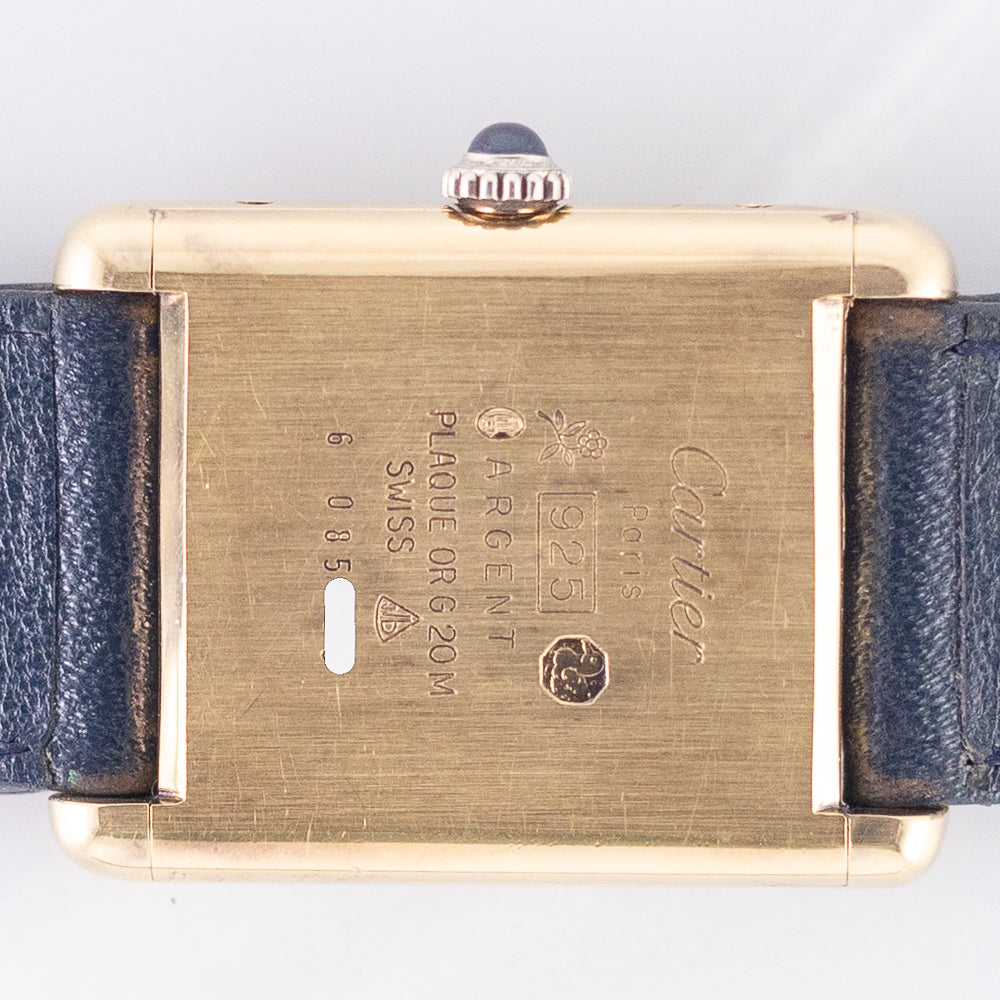 CARTIER LM MUST DE TANK LAPIS LAZURI - Like Box and Warranty Papers