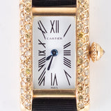 CARTIER SM TANK ALLONGEE Yellow Diamond Mecanique BOX