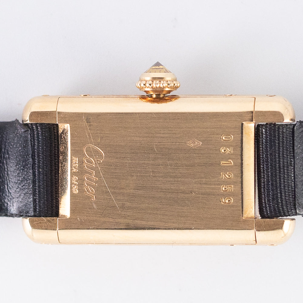 CARTIER SM TANK ALLONGEE Yellow Diamond Mecanique BOX