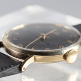 OMEGA Cal.30SCT1 Black Gilt Dial 14K Yellow Gold