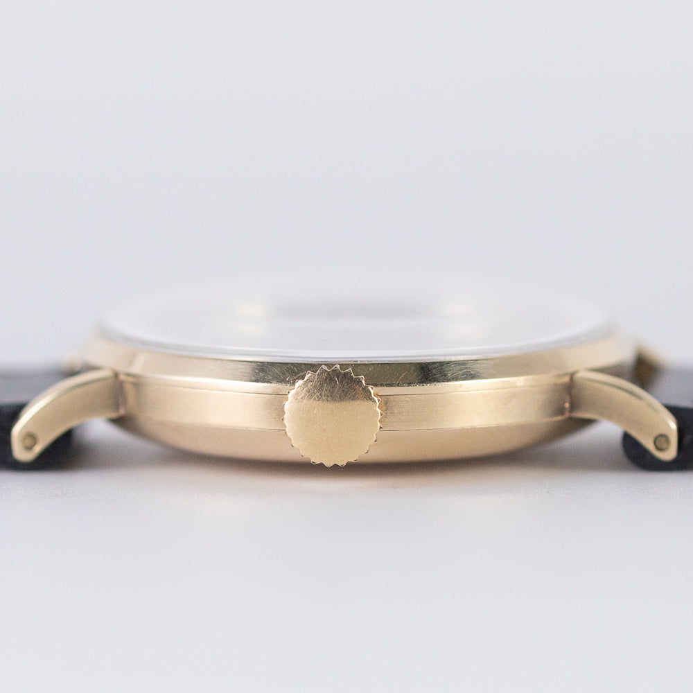 OMEGA Cal.30SCT1 Black Gilt Dial 14K Yellow Gold