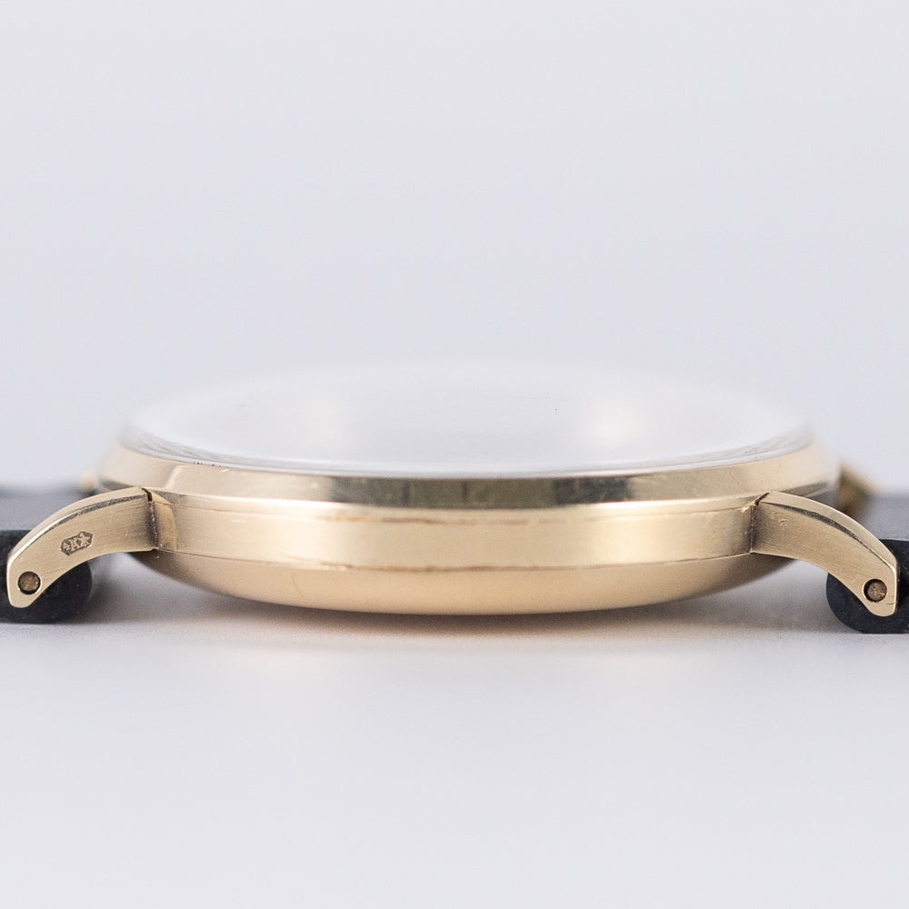 OMEGA Cal.30SCT1 Black Gilt Dial 14K Yellow Gold
