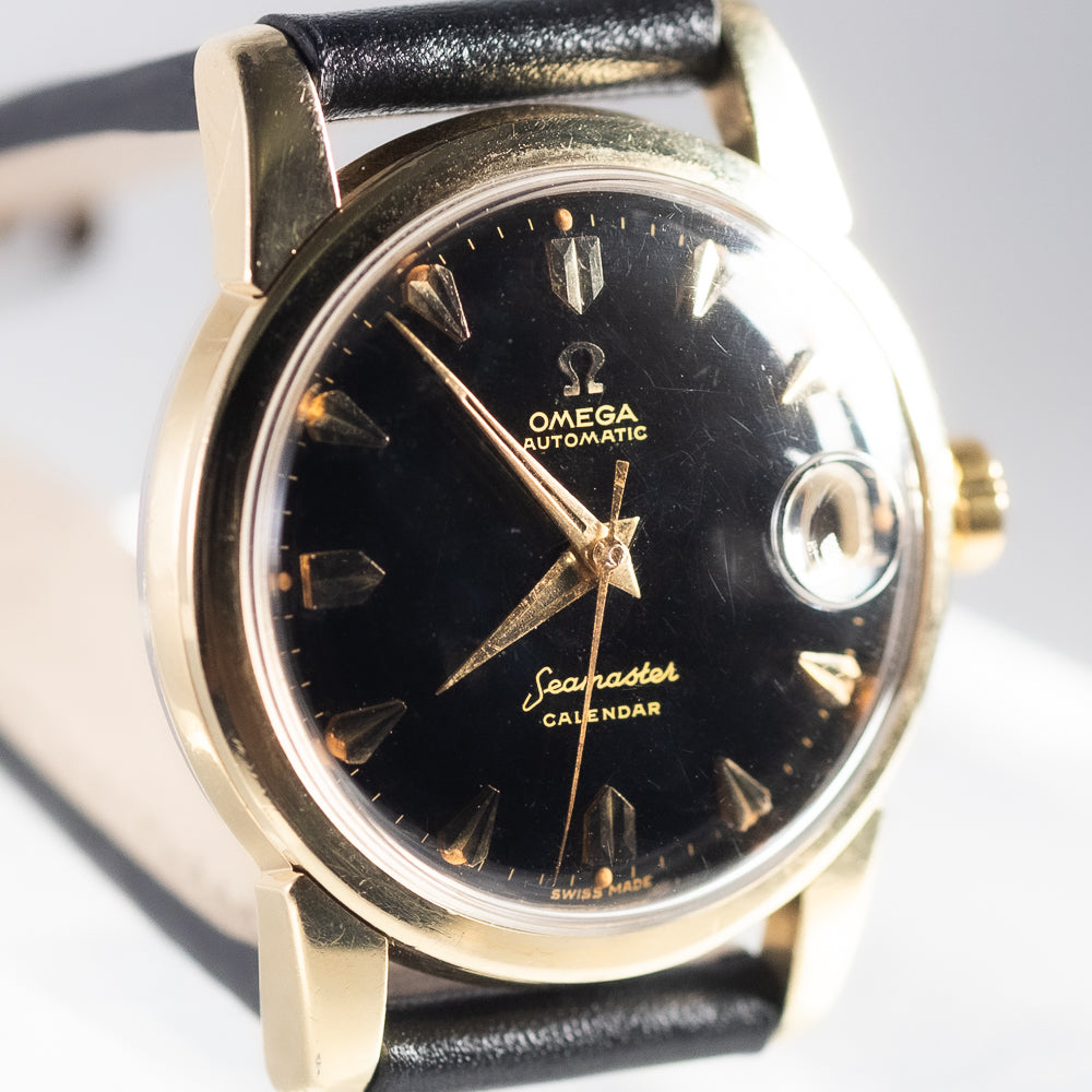 OMEGA Seamaster Calendar Black Gilt Dial Ref.2849 10SC